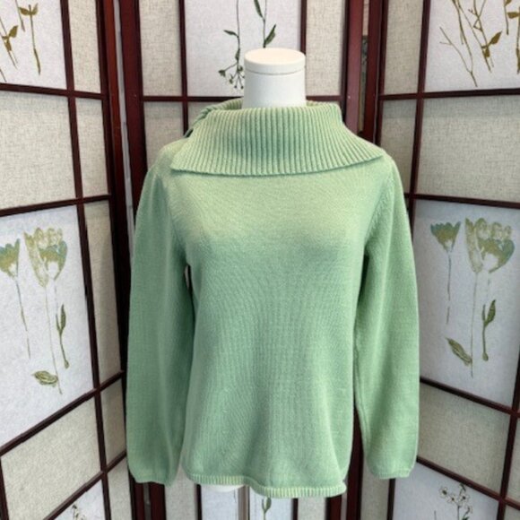 Relativity Women’s Green Cowl Neck Sweater Size M - Picture 1 of 5